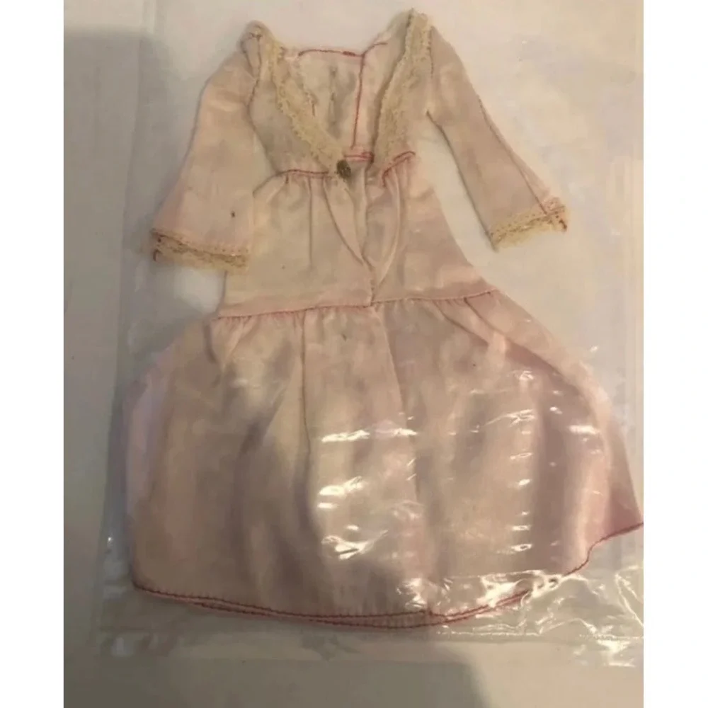 Vintage Barbie Doll Dress Lace Trim‎